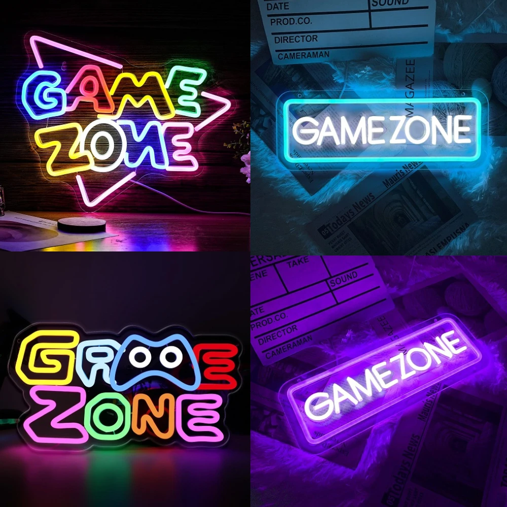 게임 영역 네온 Led 로그인 벽 장식 게임 네온 불빛 - Gaming Accessories Bedroom 리뷰 및 가격