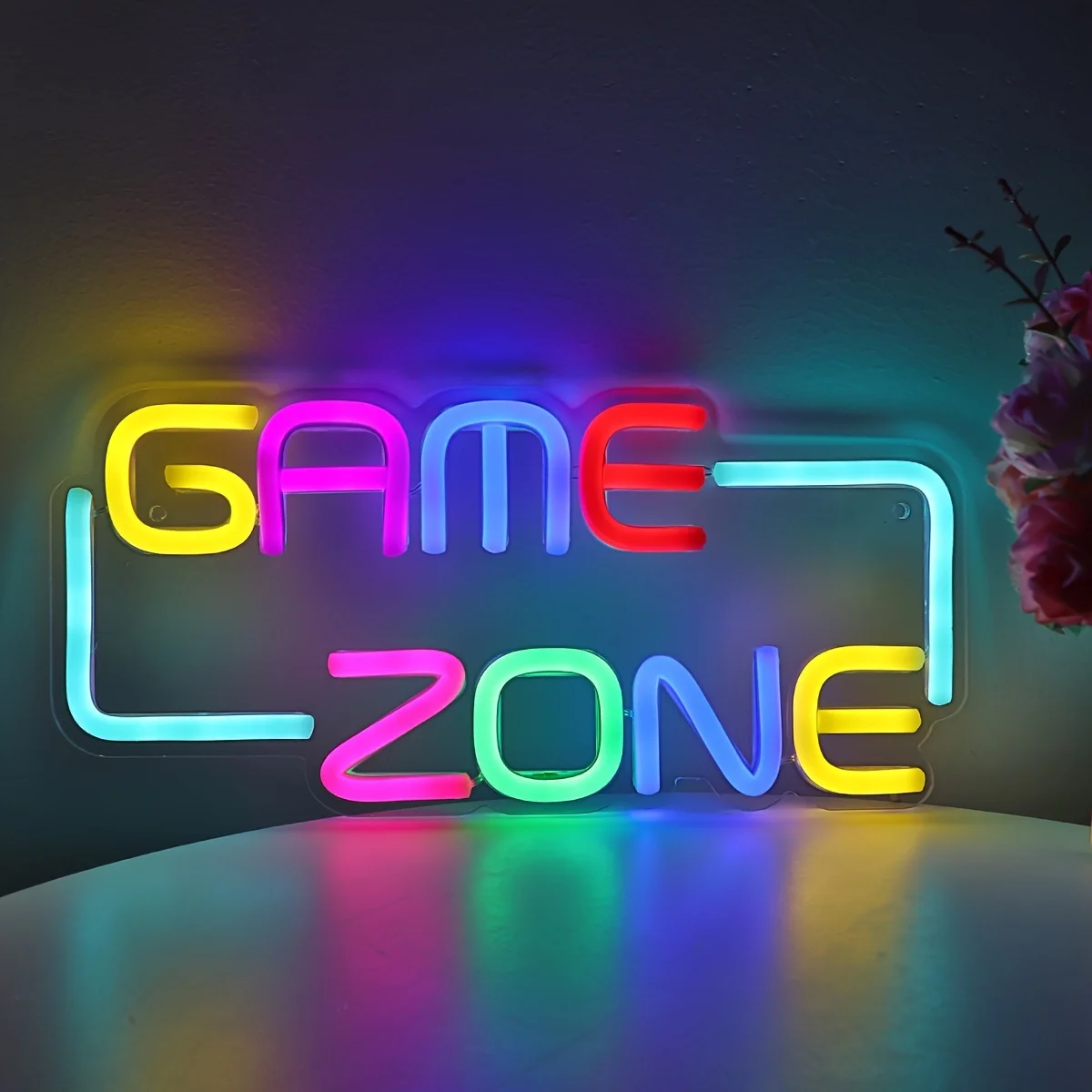 게임 영역 네온 Led 로그인 벽 장식 게임 네온 불빛 - Gaming Accessories Bedroom 리뷰 및 가격