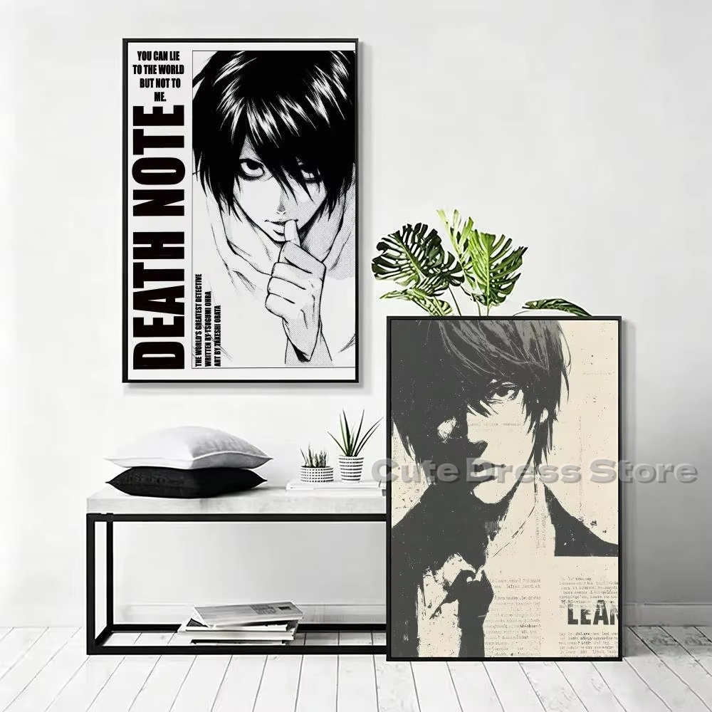 데스노트 캔버스 프린트 무프레임 벽 장식 L 라이트 야 - Gaming Accessories Bedroom 리뷰 및 가격